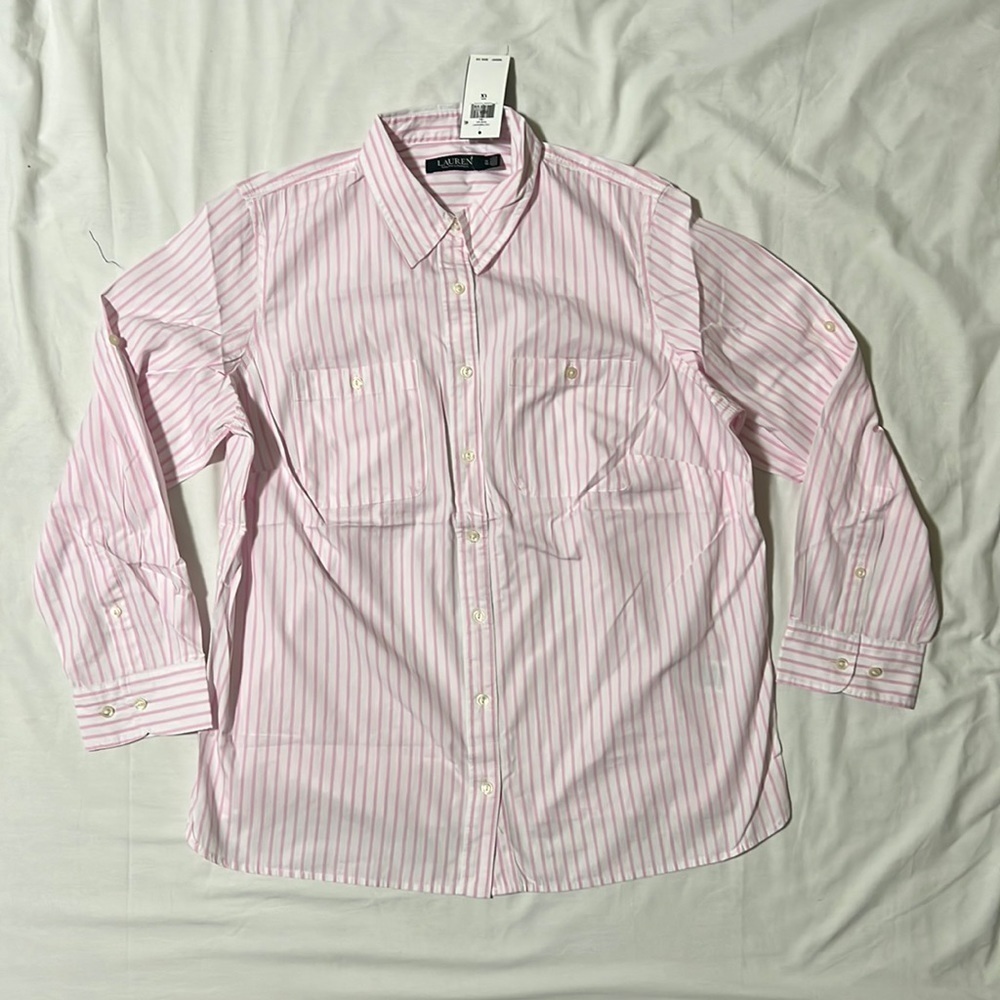 Lauren by Ralph Lauren Womens Button Down Shirt - Picture 1 of 8